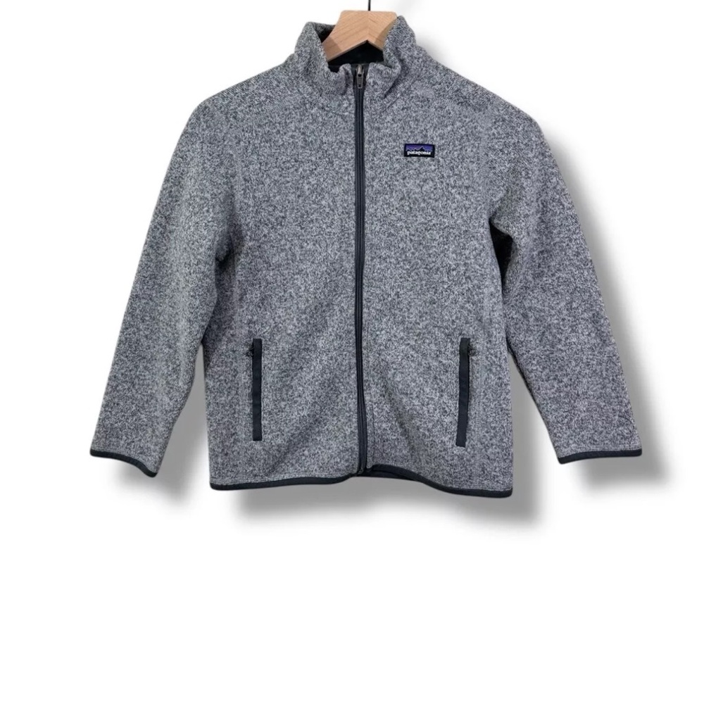Boy's Patagonia Medium 10 Better Sweater Knit Jacket Grey